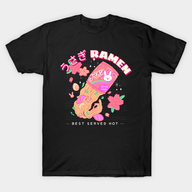 instant ramen cat cool design T-Shirt by tedd